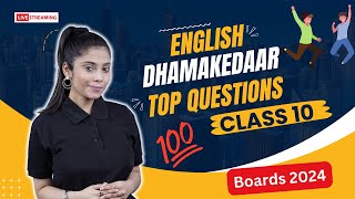 Class 10 Boards  All Chapters Most Important Questions  Class 10 English  Board 2024 [upl. by Roos]