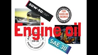 Engine oil SAE rating API rating [upl. by Downall]