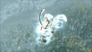 Skyrim  Mountain Falling Glitch [upl. by Arocahs924]