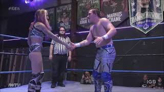 Adena Steele vs Marcus Mathers in an Intergender Pro Wrestling Match [upl. by Yekram570]