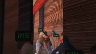 Ktm vs r15v4 fight ktm r15v4 ktm chapri boos R15 vairal [upl. by Madi831]