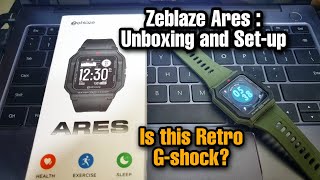 ZEBLAZE ARES  Unboxing Setup and Pairing to GloryFit App [upl. by Chloris]