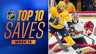 Top 10 Saves from Week 15  202324 NHL Season [upl. by Ardyth]