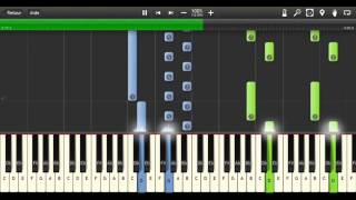 Metamorphosis No1  Philipp Glass  Piano tutorial  Synthesia [upl. by Mailand282]