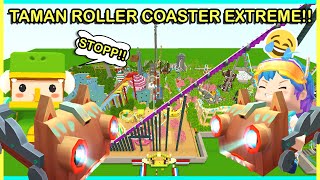 HAHA ENCES GAK KUAT NAIK ROLLER COASTER EXTREME DI MINI WORLD [upl. by Mathia673]