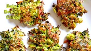 Baked Broccoli Crisps  FoodForYourGoodcom [upl. by Teeniv]