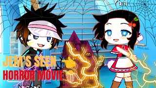 Jems Horror Movie 🍿  Part 12  MHA gacha club  mha twins 04 [upl. by Eimam]