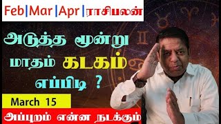 Kadaga Rasi 2024 in Tamil March Month Rasipalan  FEB MAR APR month Rasipalan in Tamil [upl. by Nitsur]