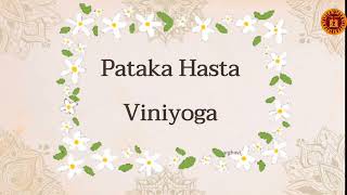 Pataka hasta Viniyoga along with pictures  asamyuta hasta kalakshetra bharatanatyam hastamudras [upl. by Alemaj]