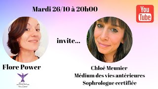 Live spécial invité  Chloé Meunier Médium des vies antérieures [upl. by Jobie323]