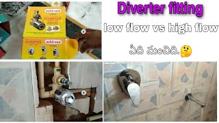 ashirvad Diverter fitting  diverter low flow vs high flow [upl. by Fawna526]