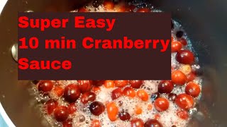 How to Make Homemade Cranberry Sauce  Super Simple 10 Minute Recipe [upl. by Sibell]