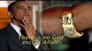 Barack Hussein Obama Is A Muslim amp His Ring Says There Is No God Except Allah [upl. by Gothurd876]