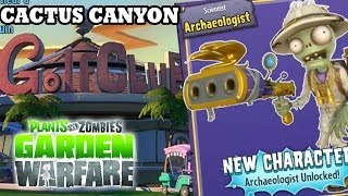 Plants vs Zombies Archaeologist Unlocked Cactus Canyon Map Gardens amp Graveyards NEW DLC Update [upl. by Silvana]