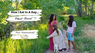 How I Eat In A Day  Plant Based  Plus quotHomesteadquot Life [upl. by Ikin]