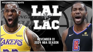 Los Angeles Lakers vs LA Clippers Full Game Highlights  Nov 1  2024 NBA Season [upl. by Maurine]