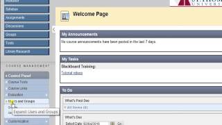 View Class Roster  Blackboard Tutorial [upl. by Kristofer]