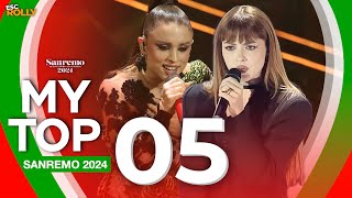 🇮🇹 Sanremo 2024  My Top 5 Italy Eurovision 2024 [upl. by Lebar]