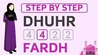 Learn to Pray Dhuhr Salah Perfectly StepbyStep Guide to 4 Rakat Fardh Zuhr  Female Hanafi Namaz [upl. by Lemej]