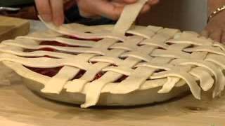 Pie Crust Techniques Lattice [upl. by Nnov]