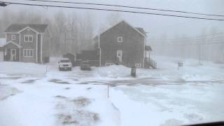 March 26th Blizzard  Moncton NB  Timelapse [upl. by Adore]