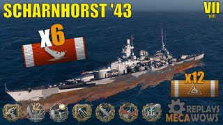 Scharnhorst 43 6 Kills amp 210k Damage  World of Warships Gameplay [upl. by Marysa]