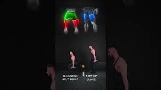 Bulgarian squat vs Step up Lunge [upl. by Filbert]