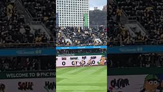 INSANE Pierogi Race at PNC Park 🤣 pittsburghpirates [upl. by Renae]