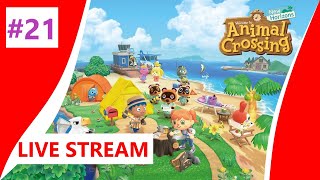 ANIMAL CROSSING NEW HORIZONS ACNH Live Stream 21 [upl. by Siroled]