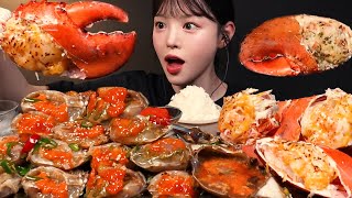 SUB구독자 천만 기념 대왕 치즈버터구이 랍스타에 간장게장 먹방🦀 한식 꿀조합 리얼사운드 10 Million Subs Celebration Mukbang Asmr [upl. by Tani]