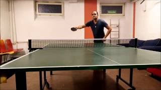 Table Tennis Advanced Long Pendulum Top Spin serves with Crazy Siva [upl. by Nimzzaj]