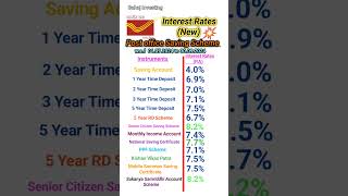 post office new interest rates 2024 postoffice 2024 viral [upl. by Mirth]