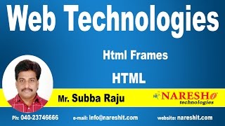 Html Frames  Web Technologies Tutorial  MrSubbaraju [upl. by Zelikow834]