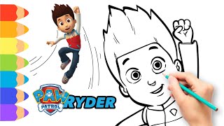 How to Draw Paw Patrol The Movie 🐾 Drawing Paw Patrol Ryder drawingtutorial pawpatrol [upl. by Florian]