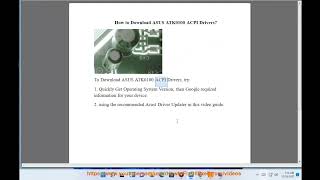 Download ASUS ATK0100 ACPI Drivers for Windows 2024 updated [upl. by Nahc]
