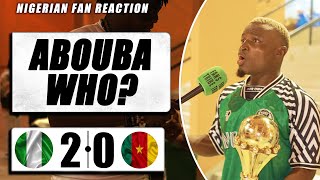 NIGERIA 20 CAMEROON  Godfrey  NIGERIAN FAN REACTION  AFCON 2023 HIGHLIGHTS [upl. by Ahsoyek]