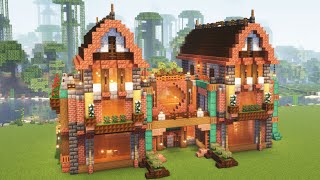 How to build Steampunk Library  Minecraft tutorial [upl. by Ailad]