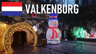 🇳🇱 Valkenburg  Christmas Market in the Municipal Cave Netherlands December 2022 [upl. by Aissilem]