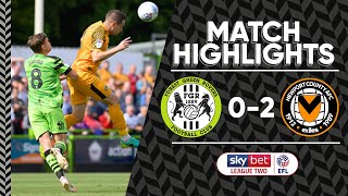 Forest Green Rovers v Newport County highlights [upl. by Katushka]