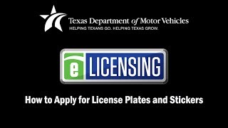 eLICENSING How to Apply for License Plates and Stickers [upl. by Nichy]