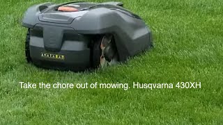 My experience with the Husqvarna 430XH Robotic Lawn Mower Will it really keep up with my Yard [upl. by Petulah]