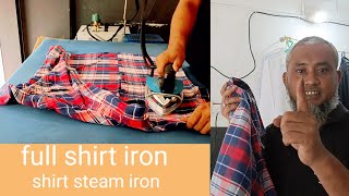 how to iron a shirtfold shirtshirt iron kaise kare [upl. by Laraine835]