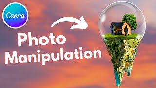 Photo Manipulation in Canva  Canva Tutorial Easy [upl. by Uriiah360]