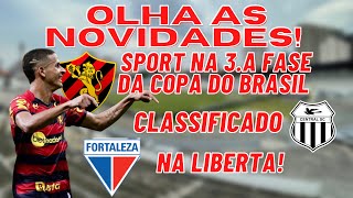 SPORT NA TERCEIRA FASE DA COPA DO BRASIL  FORTALEZA NA LIBERTA  CENTRAL CLASSIFICADO AO VIVO [upl. by Wrennie234]