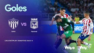 Junior vs Nacional goles  Liga BetPlay Dimayor 2023 2  Fecha 12 [upl. by Anahpets547]