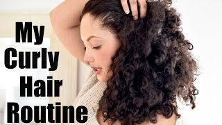 Curly Hair Routine  Girl With Curves [upl. by Ylicic]