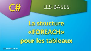 0115  La structure foreach  C [upl. by Groot]