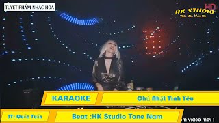 Karaoke Chủ Nhật Tình Yêu Remix [upl. by Fineberg928]