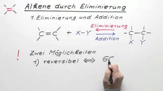 Alkene durch Eliminierung  Chemie  Organische Chemie [upl. by Lirba]