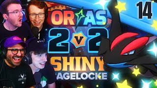 INSANE LUCK • Pokemon ORAS 2v2 Shiny Cagelocke • 14 [upl. by Nosae]